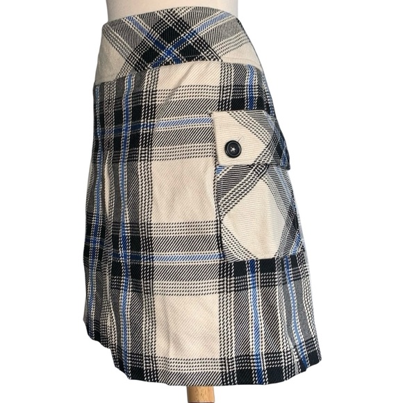 Y2K Plaid Pleated Mini Skirt Retro Schoolgirl Pockets - Picture 6 of 6